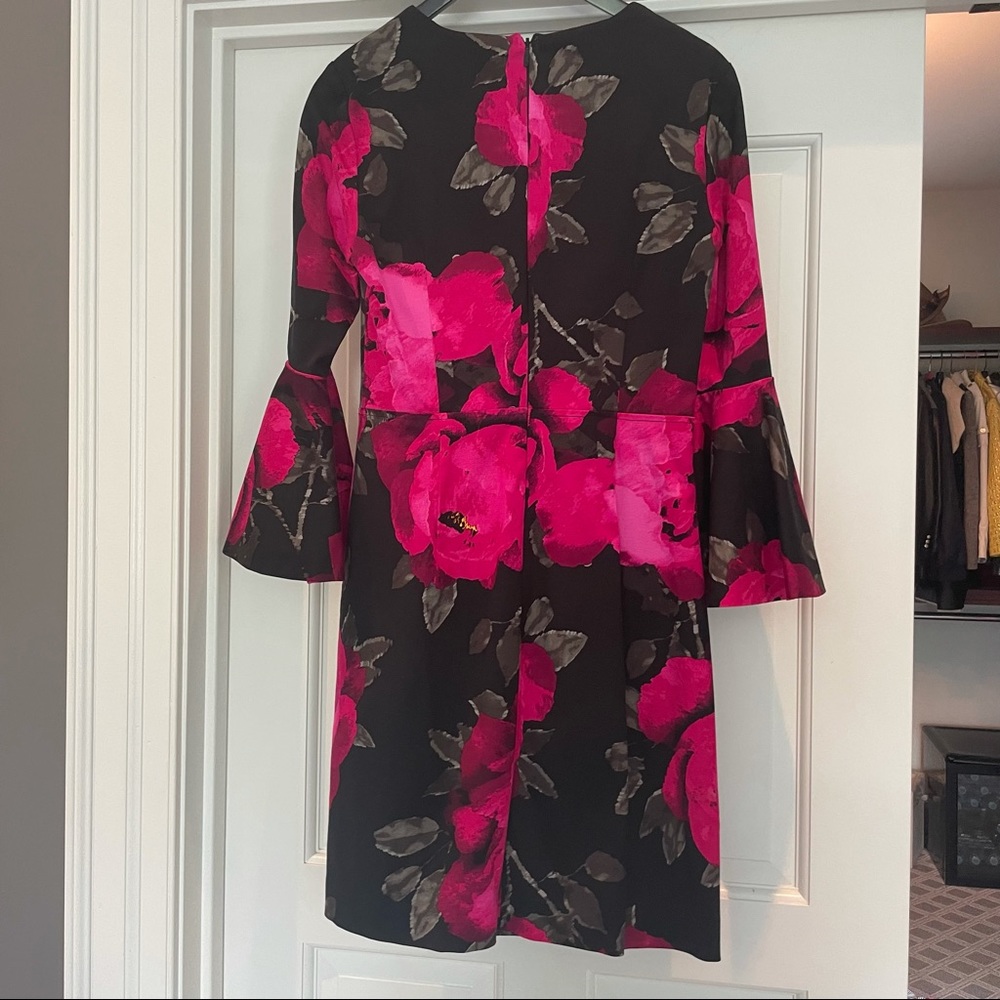 TRINA TURK Black and pink floral dress - Picture 4 of 4
